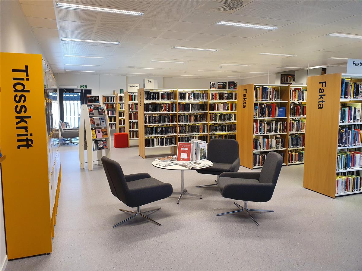 Bibliotek. - Klikk for stort bilete